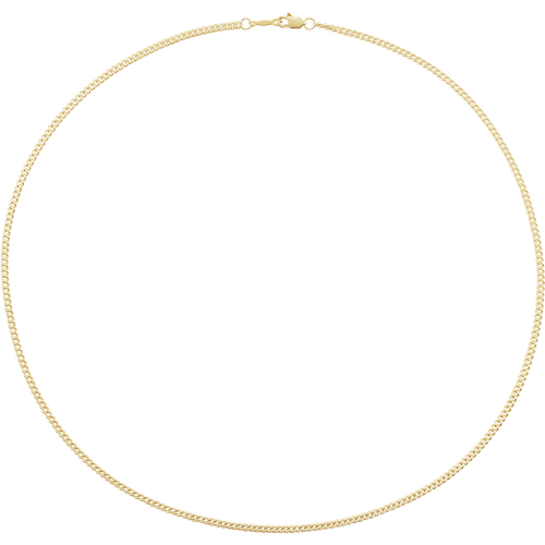 14K Gold-Filled Curb Chain Necklace, 2.25 mm