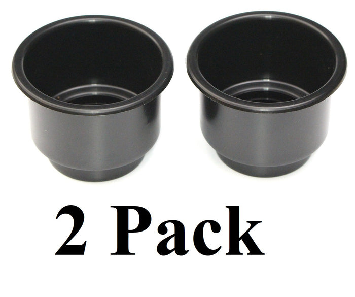 3-5/8" Black Jumbo Cup Holder Recessed Drop-in Inserts for Boat RV Car Truck Sofa