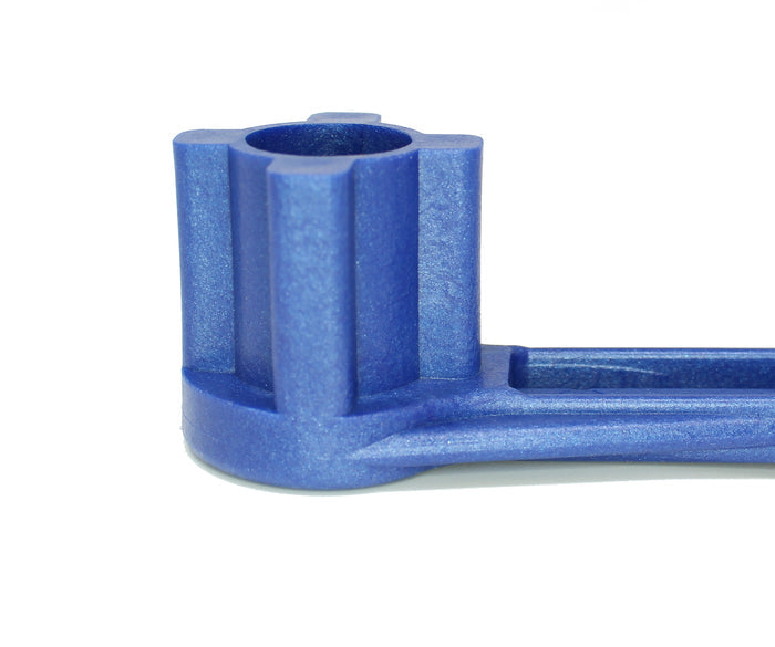 4-in-1 Gas and Bung Wrench Non Sparking Solid Drum Bung Nut Wrench (BLUE)