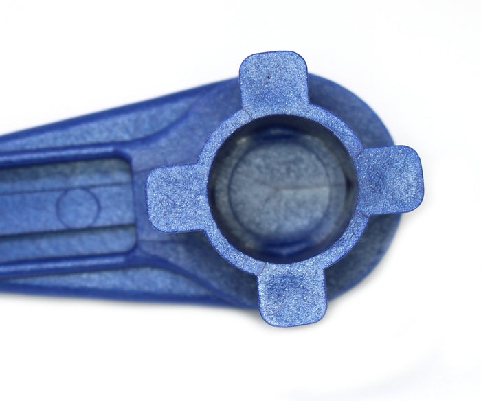 4-in-1 Gas and Bung Wrench Non Sparking Solid Drum Bung Nut Wrench (BLUE)