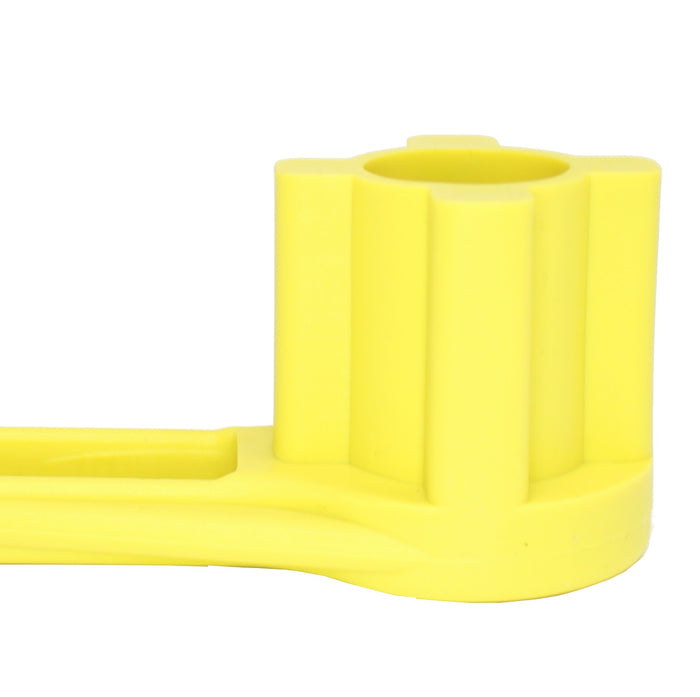4-in-1 Gas and Bung Wrench Non Sparking Solid Drum Bung Nut Wrench (YELLOW)