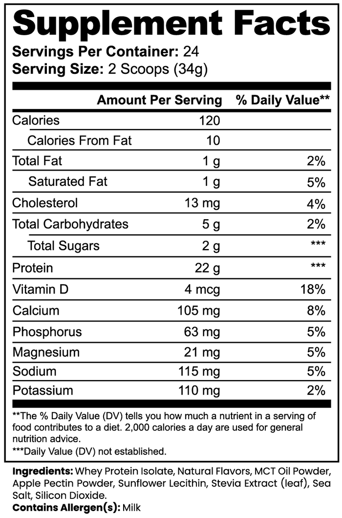 Advanced 100 Whey Protein Isolate