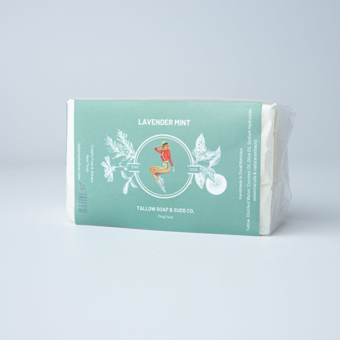 All-Natural Tallow Soap – Lavender Mint & Unscented