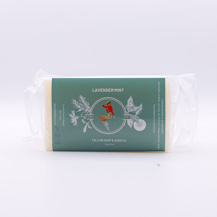 All-Natural Tallow Soap – Lavender Mint & Unscented