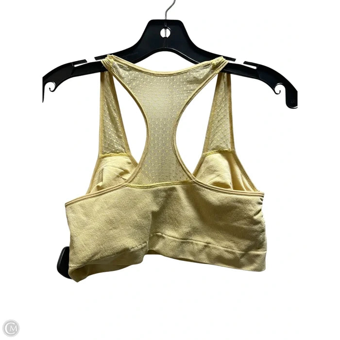 Athletic Bra By Clothes Mentor In Yellow, Size: M