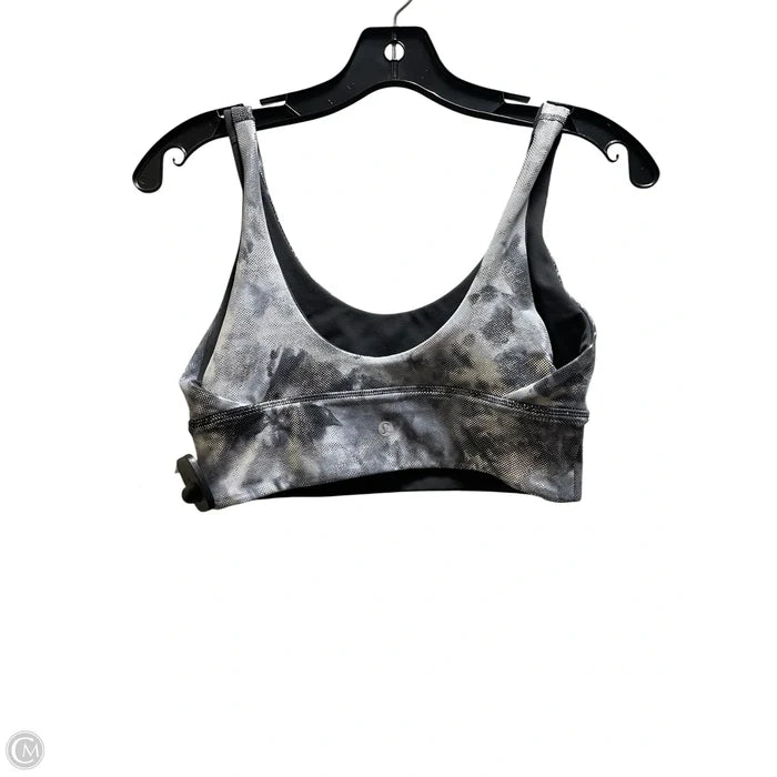 Athletic Bra By Lululemon In Silver, Size: 6