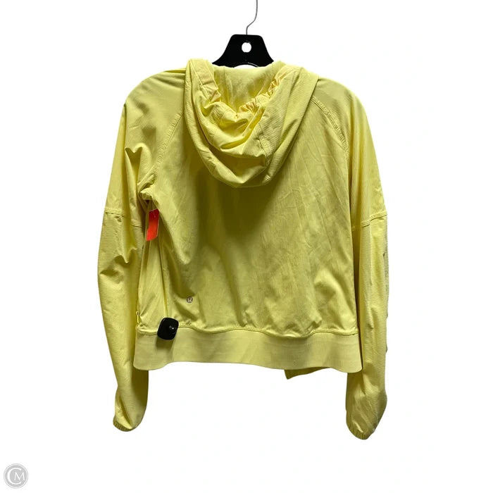Athletic Jacket By Lululemon In Yellow, Size: 4