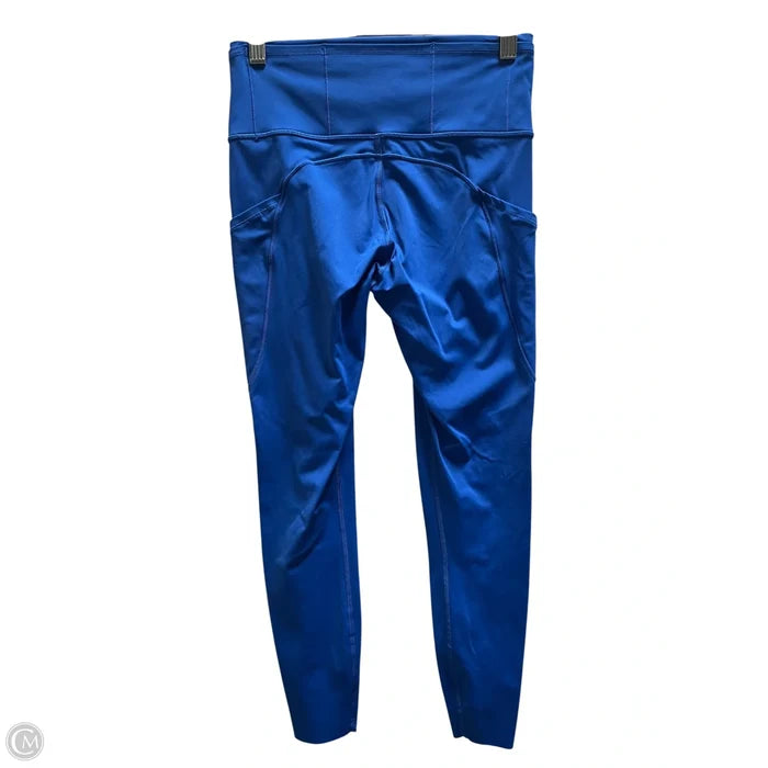 Athletic Leggings By Lululemon In Blue, Size: 4