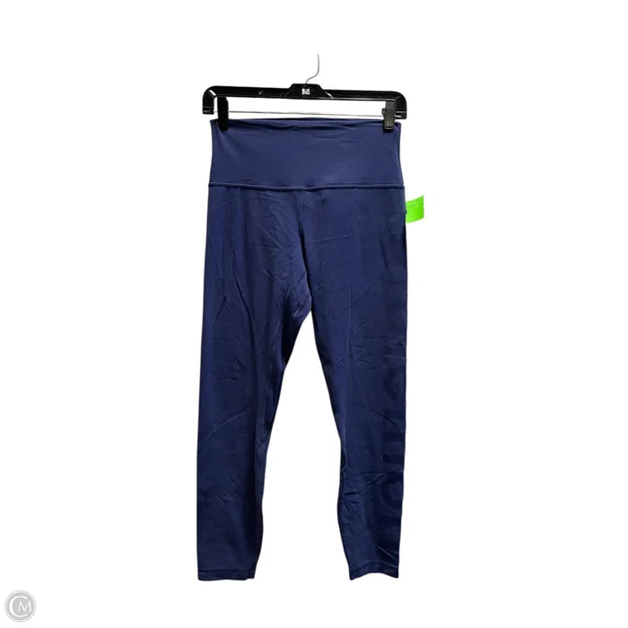 Athletic Leggings By Lululemon In Navy, Size: 8