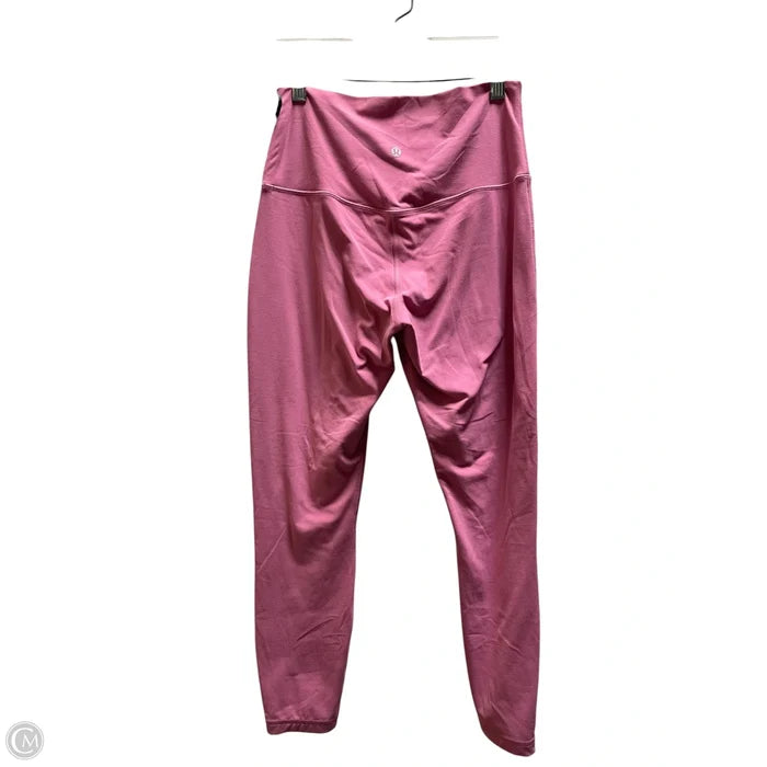 Athletic Leggings By Lululemon In Pink, Size: 8