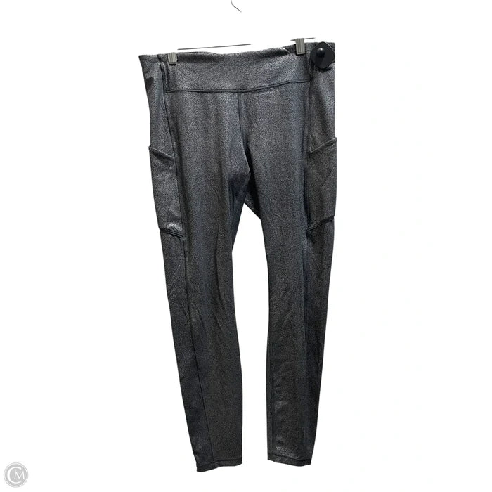 Athletic Leggings By Lululemon In Silver, Size: 10