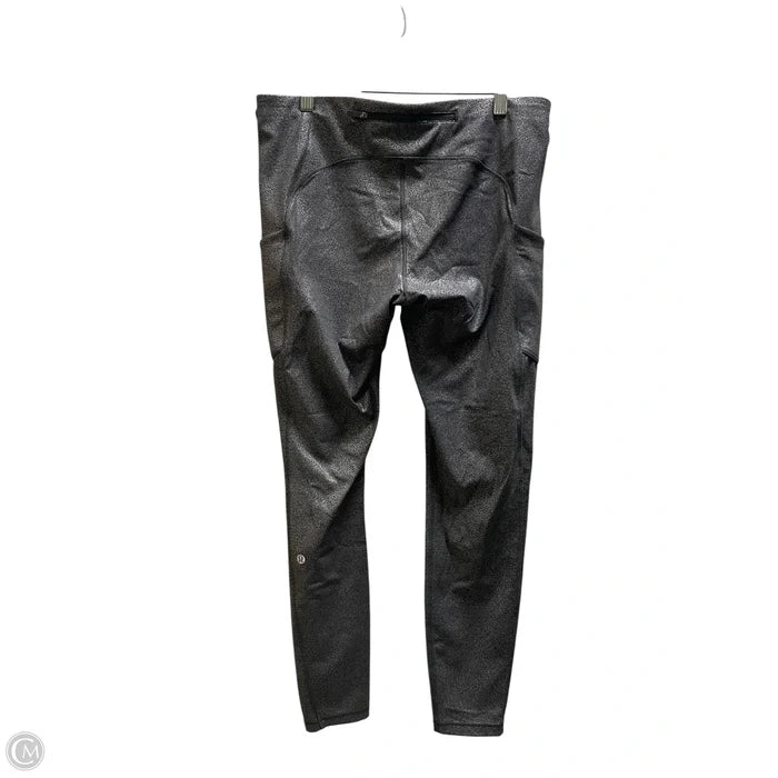 Athletic Leggings By Lululemon In Silver, Size: 10