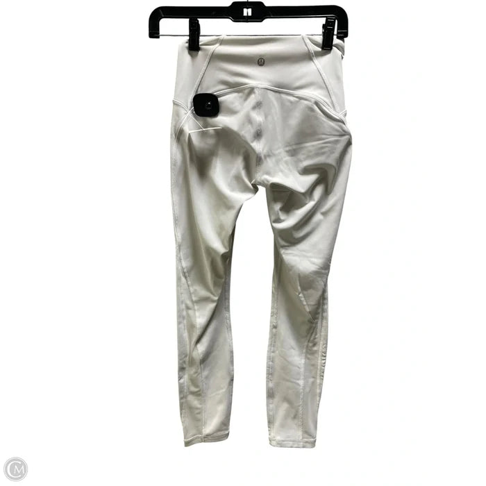 Athletic Pants By Lululemon In White, Size: 4