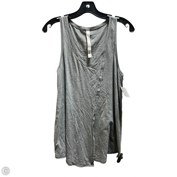 Athletic Tank Top By Lululemon In Grey, Size: 4