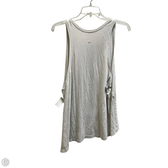 Athletic Tank Top By Lululemon In Grey, Size: M