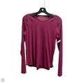 Athletic Top Long Sleeve Collar By Lululemon In Maroon, Size: S