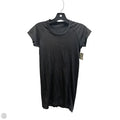 Athletic Top Short Sleeve By Lululemon In Black, Size: 2