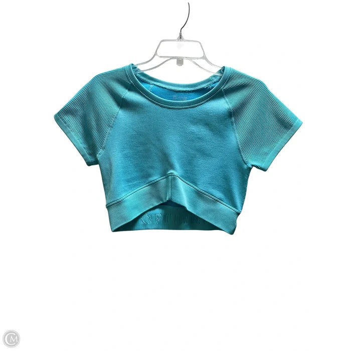 Athletic Top Short Sleeve By Offline In Blue, Size: L
