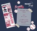 Atlanta Braves Gang Sheet