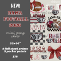 Bama Football '26 Mini Gang Sheet