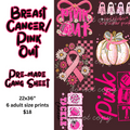 Breast Cancer Awareness/Pink Out Mini Gang Sheet