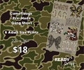 Camouflage Mini Gang Sheet