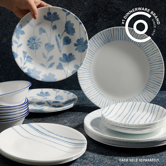Corelle® Botanical Stripes 10.25 Dinner Plate. 6 pack