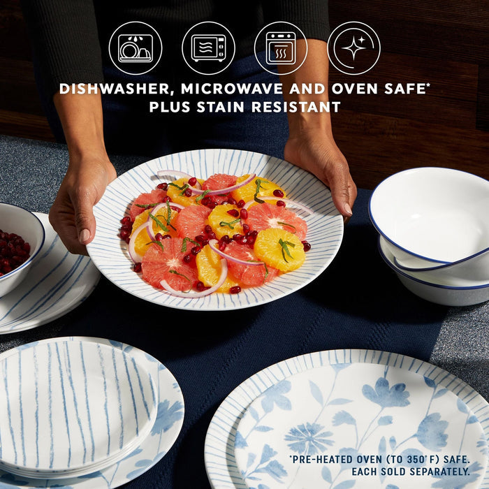 Corelle® Botanical Stripes 10.25 Dinner Plate. 6 pack