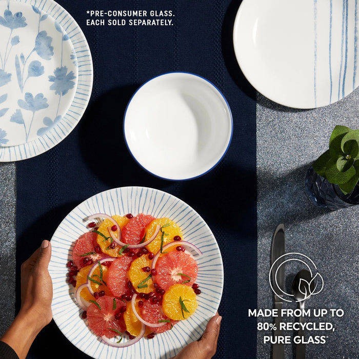 Corelle® Botanical Stripes 10.25 Dinner Plate. 6 pack