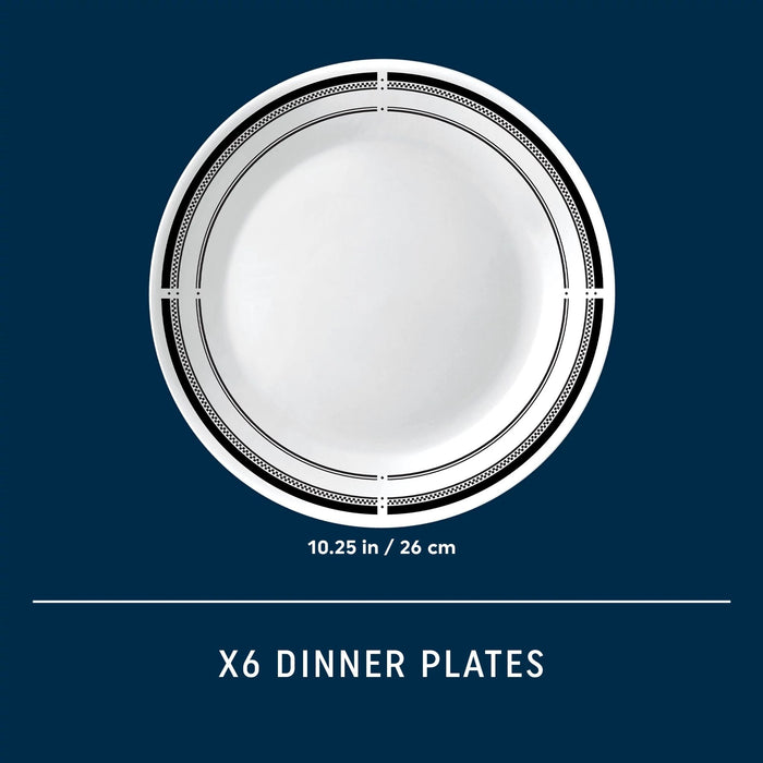 Corelle® Brasserie 10.25 Dinner Plates. 6-pack