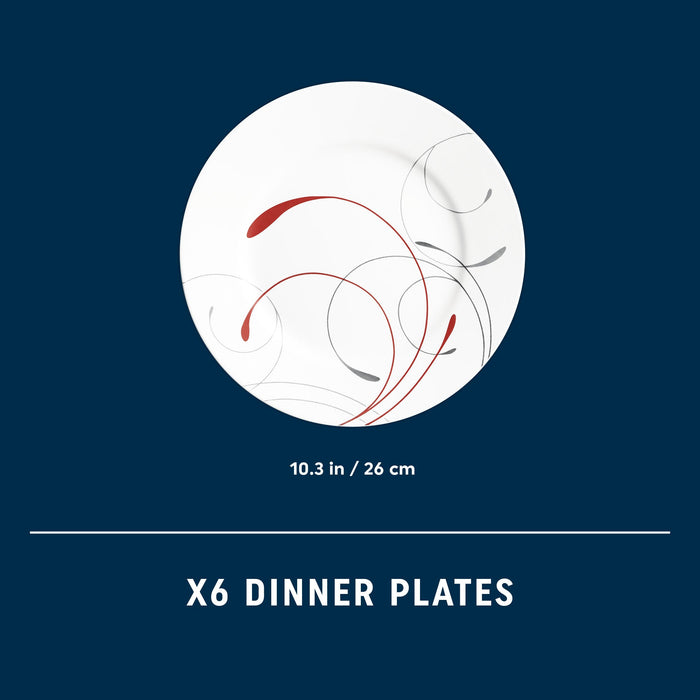 Corelle® Round Splendor 10.5 Dinner Plate. 6-pack