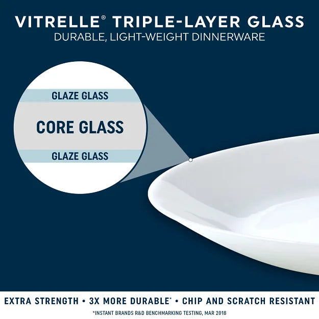Corelle® Square Splendor 10.5 Dinner Plates. 6-pack