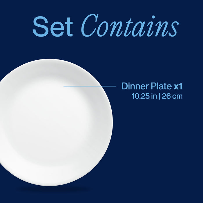 Corelle® Winter Frost White 10.25 Dinner Plates. 6-pack