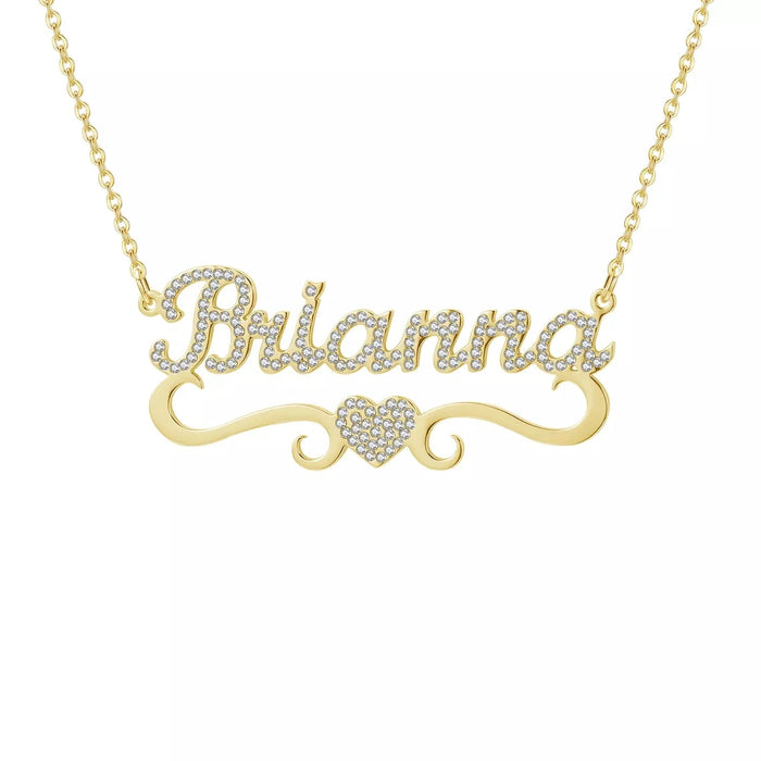 Crystal Custom Name Necklace