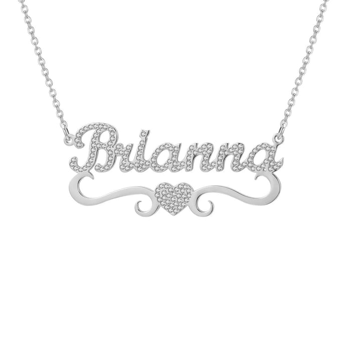 Crystal Custom Name Necklace
