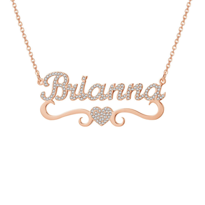 Crystal Custom Name Necklace