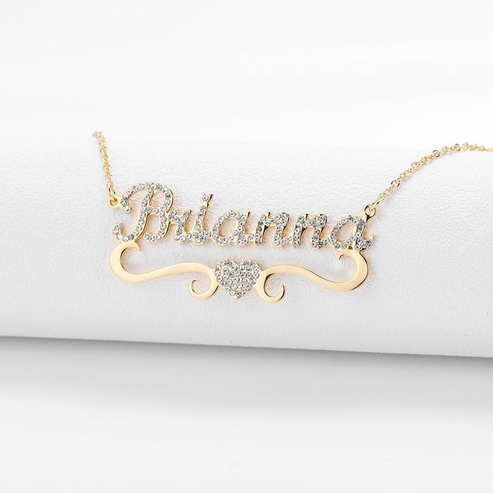 Crystal Custom Name Necklace