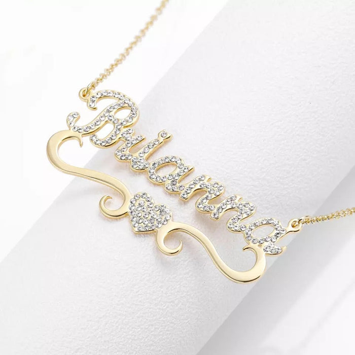Crystal Custom Name Necklace