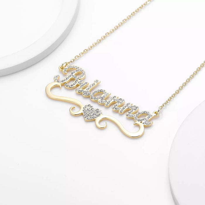 Crystal Custom Name Necklace