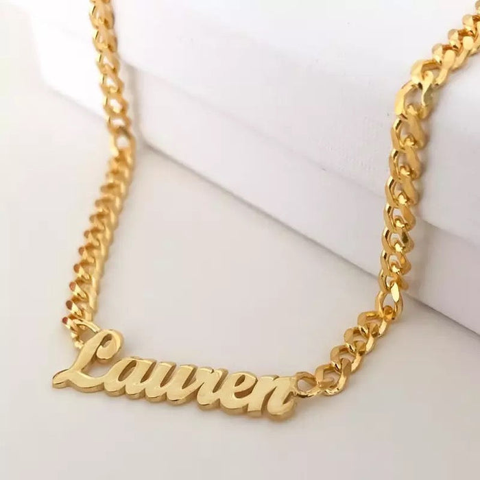 Custom Cuban Nameplate Necklace