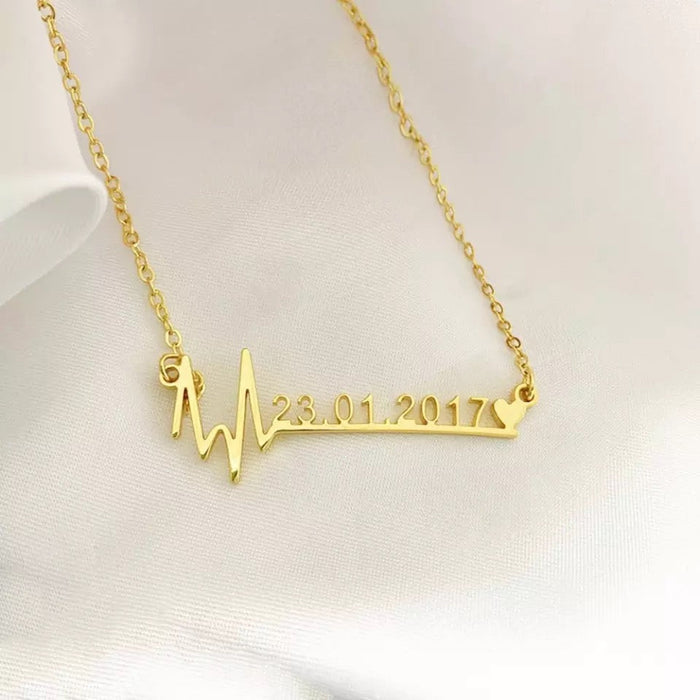 Custom Heart Beat Necklace