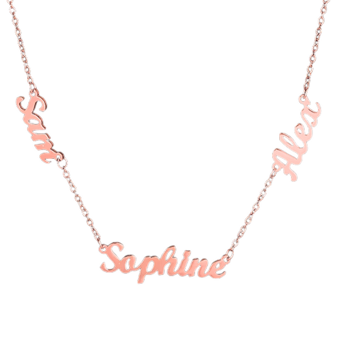 Custom Multiple Name Necklace