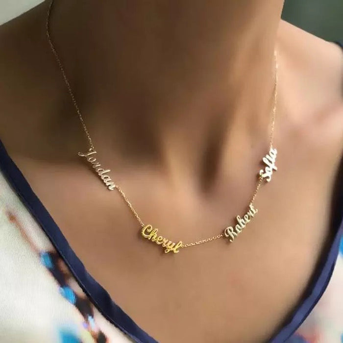 Custom Multiple Name Necklace