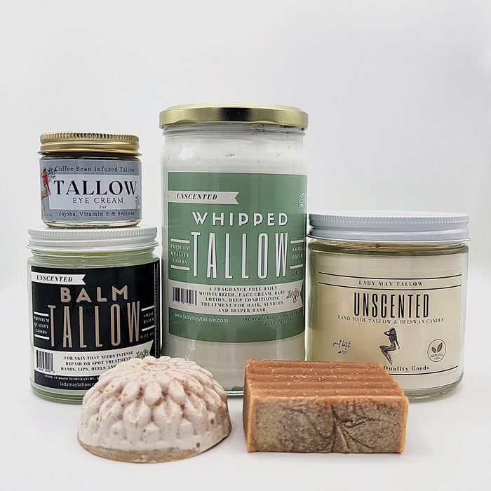 Deluxe Tallow Skin Care and Candle Set (Set of 6)