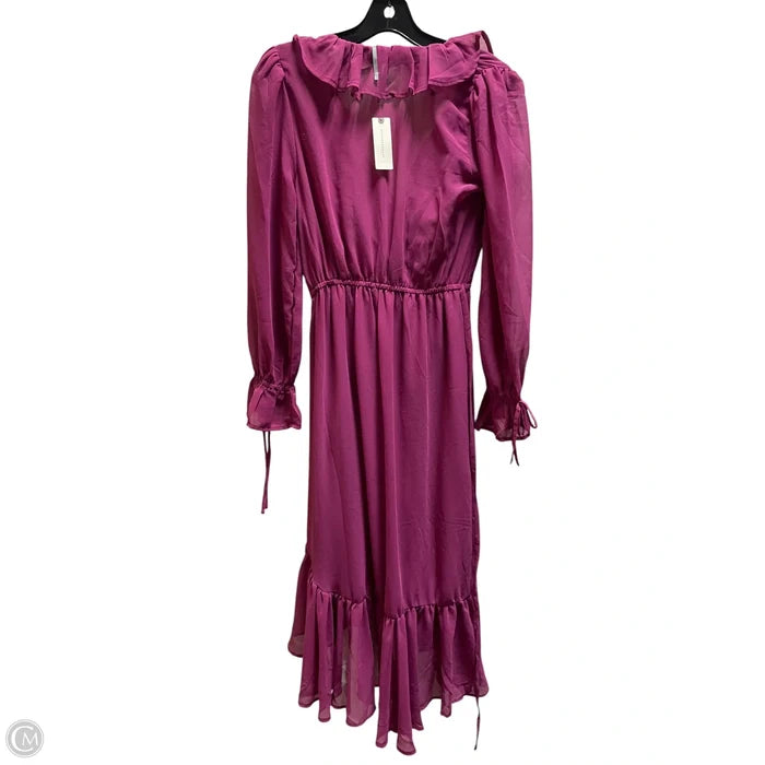 Dress Casual Maxi By Anthropologie In Purple, Size: Xs