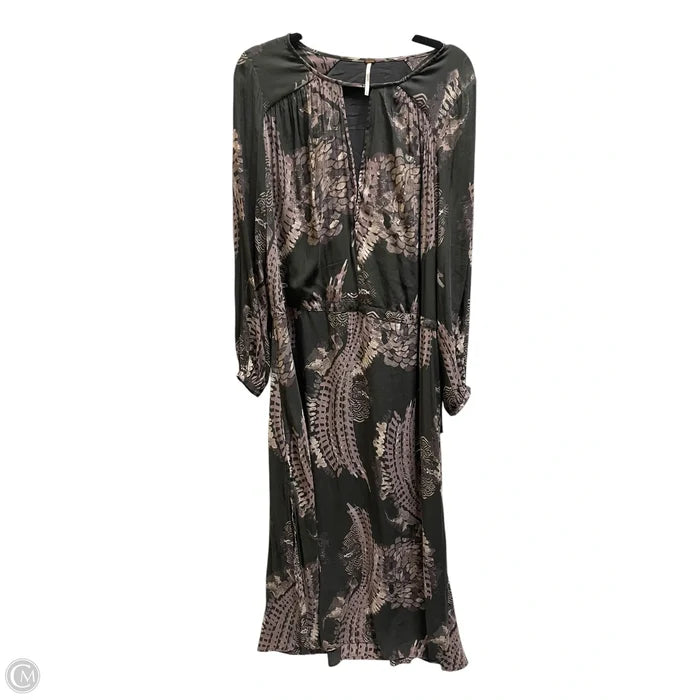 Dress Casual Maxi By Free People In Floral Print, Size: S
