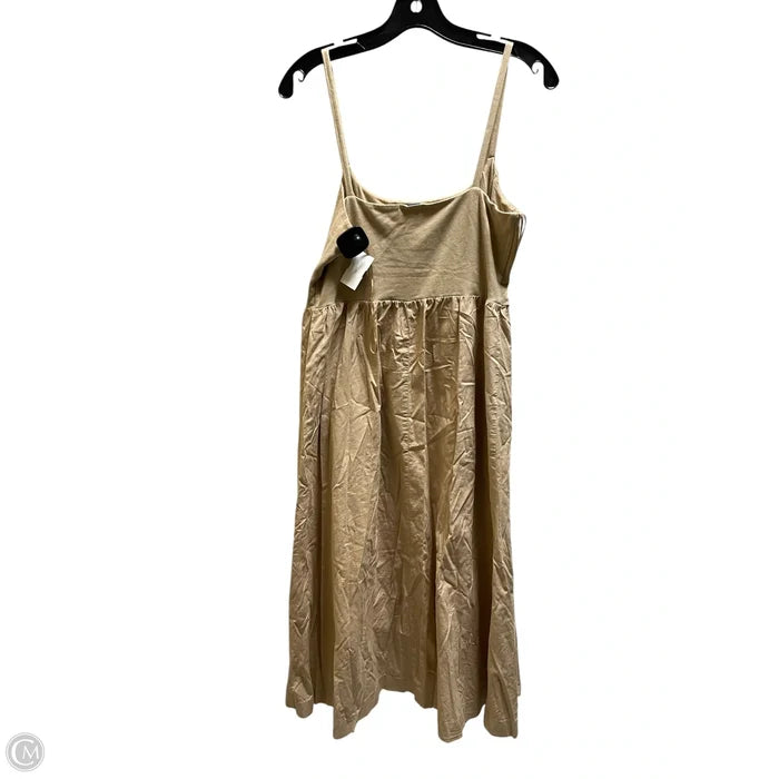 Dress Casual Midi By Old Navy In Brown, Size: L