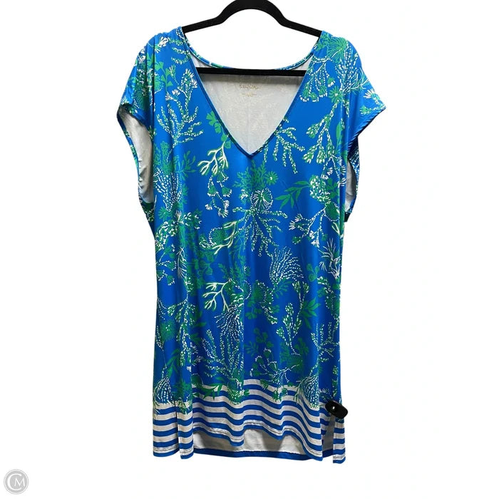 Dress Designer By Lilly Pulitzer In Blue, Size: L