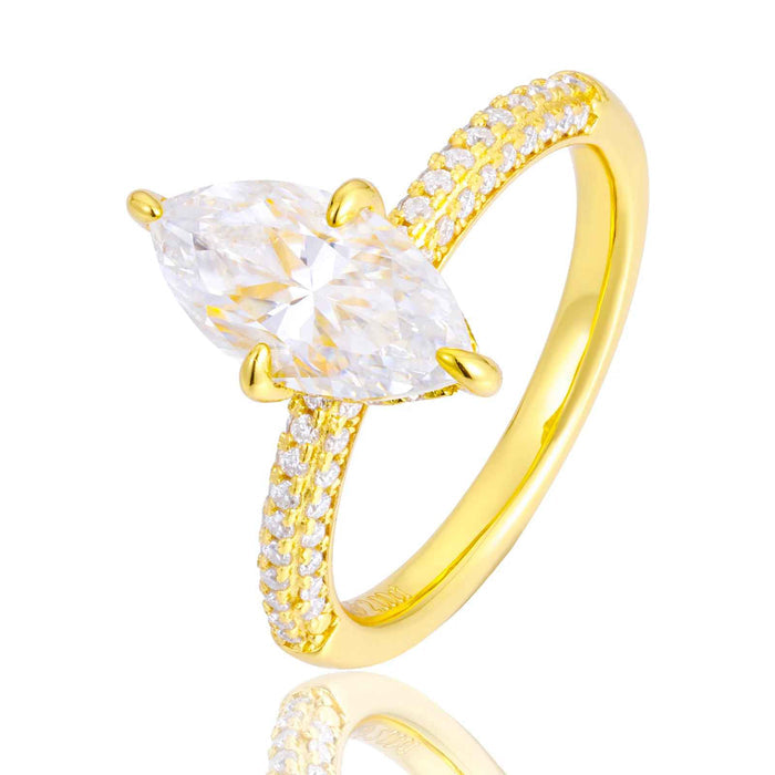 Étoile Marquise VVS Engagement Ring Gold