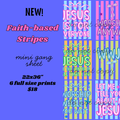 Faith-Based Stripes Mini Gang Sheet
